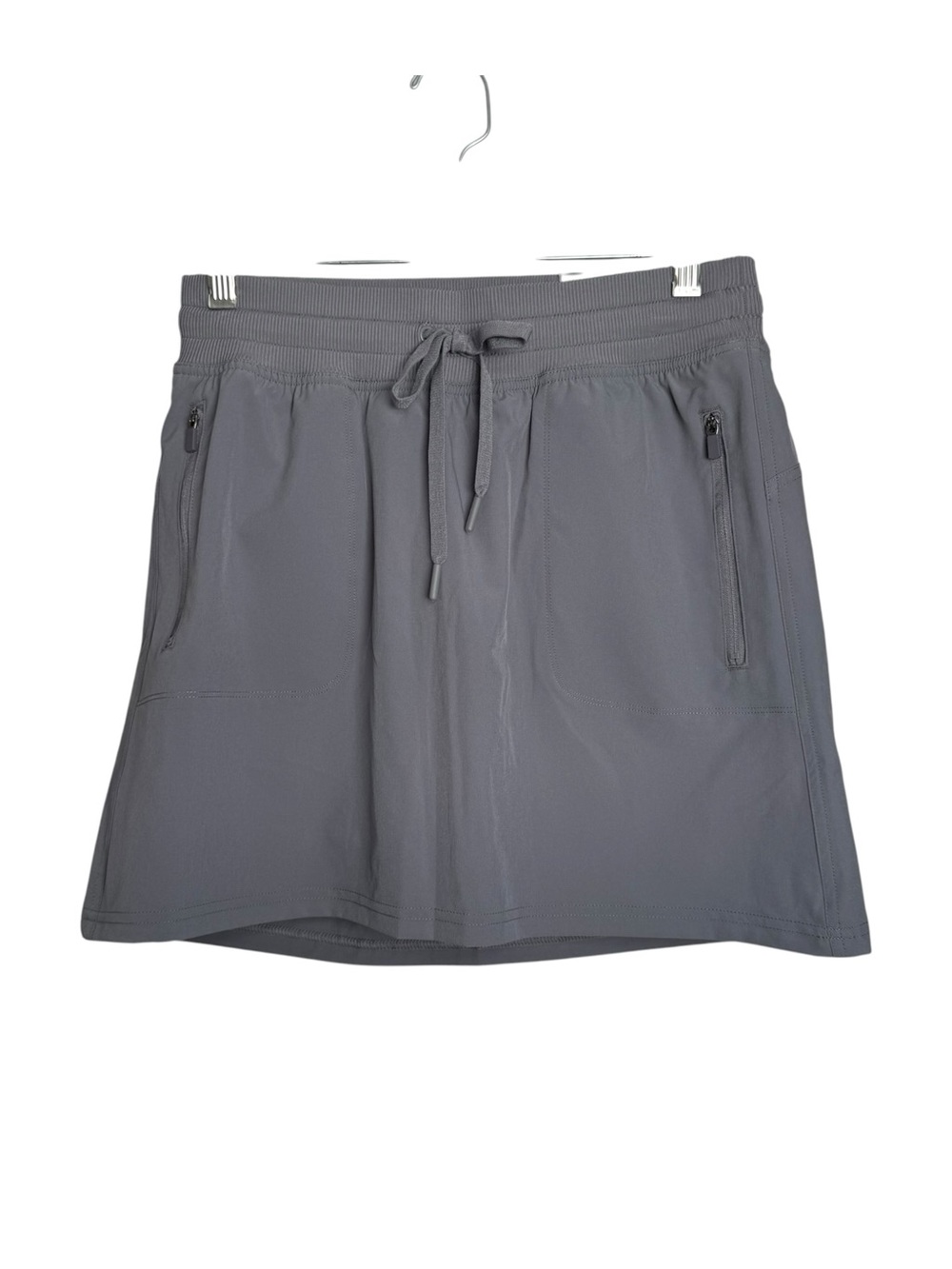 Tek Gear Skort Womenโs Small Gray Mid Rise Quick Dry NWT Activewear Athletic